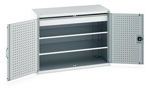 1300mm Wide Industrial Tool Cupboards Bott Cupboard 1300Wx650Dx1000mm H - 1 Drawer & 2 Shelves